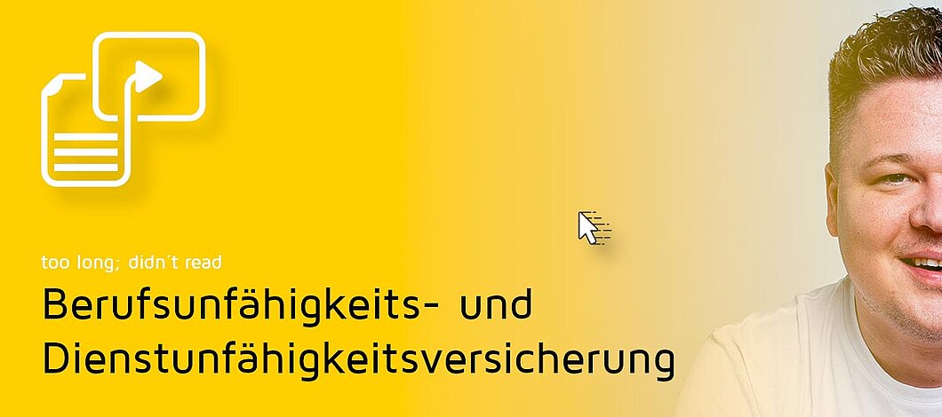 Die passende Berufs- und Dienstunfähigkeitsversicherung | tl;dr-Videoclip | OPTINVEST Beamte